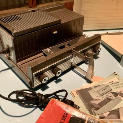 Argus Slide projector with original paperwork