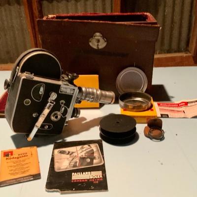 Paillard Bolex Movie Camera with original paperwork