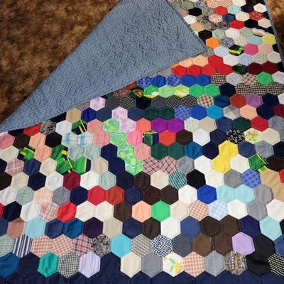 77" x 61" double sided quilt 