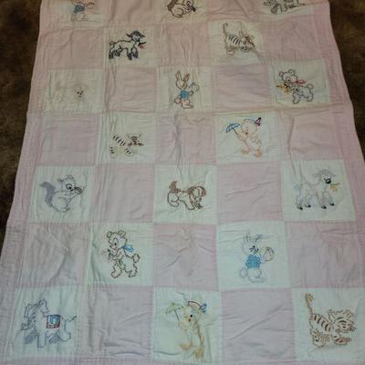 50" x 33" baby quilt