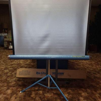 Da-Lite projection screen in the box