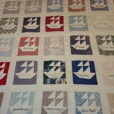 86" x 67" group quilt