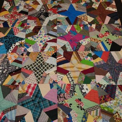 80" x 66" star quilt