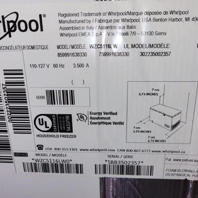Whirlpool 16 cu.ft. chest freezer