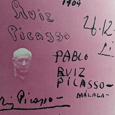 Framed Pablo Picasso Museu Barcelona poster