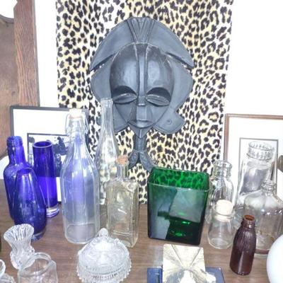 Bottles, Vases, Candy Dish (the carving is sold)