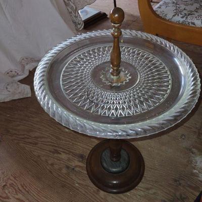 14 inch Crystal side table
