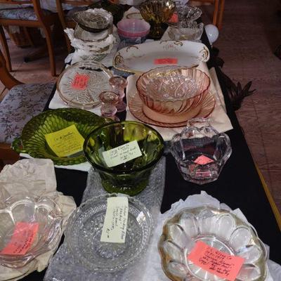 Vintage and Depression Glassware