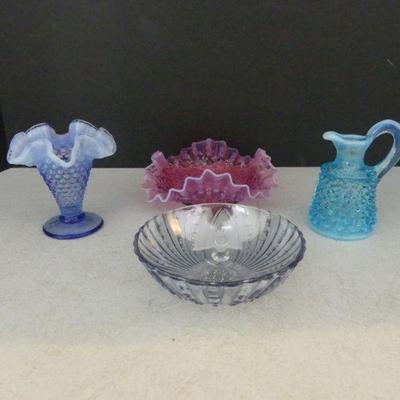 Hobnail & Bubbles - 4 Pieces in All