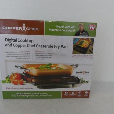 Copper Chef Digital Induction Cooktop and 9Â½