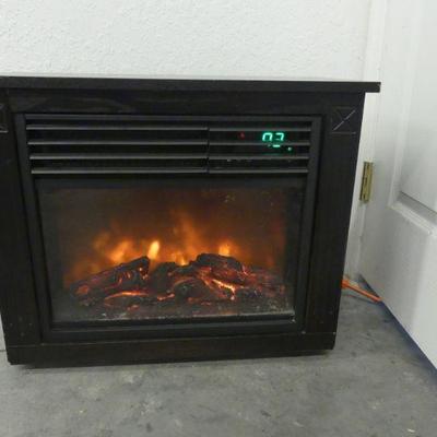 Lifezone Compact Infrared Electric Fireplace/Space Heater on Wheels with Remote #SGH-2001FRP13 - Black