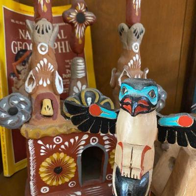 Hand Carved Native Totem Pole souvenir from Alaska