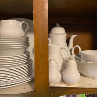 Leed White Porcelain Dishes and Serving Pieces