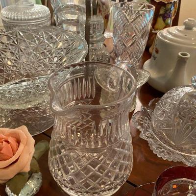 Crystal and Etched Glass pieces
