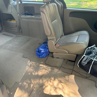 Back seats fold into floor to maximize back usage