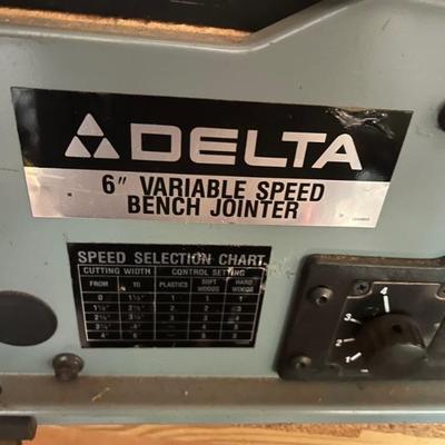 Delta 6" Variable Speed Bench Jointer