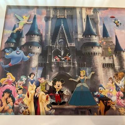 Disney Castle Picture (framed)
