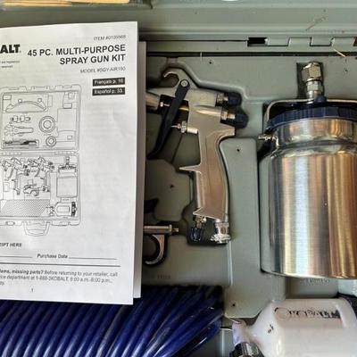 Like New Kobalt Spray Gun Kit