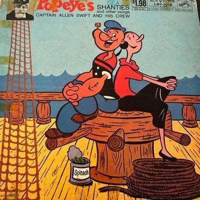Popeye Favorite Shanties Vinyl Album