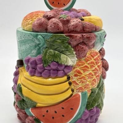 Majolica Fruit Canister by Cook's Club, China