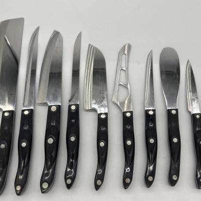 (10) Cutco Cutlery Kitchen Knife Set