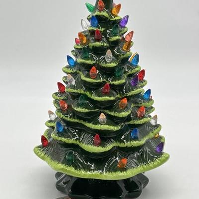 Ceramic Light-Up Christmas Tree Tabletop Display