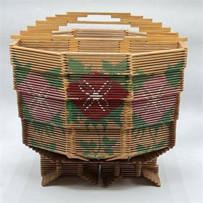 Lot 119B  
Handmade Wooden Magazine Basket