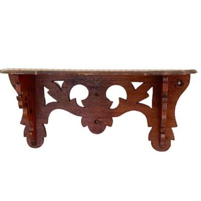 Lot 072  
Antique Carved Double Bracket Wall Shelf