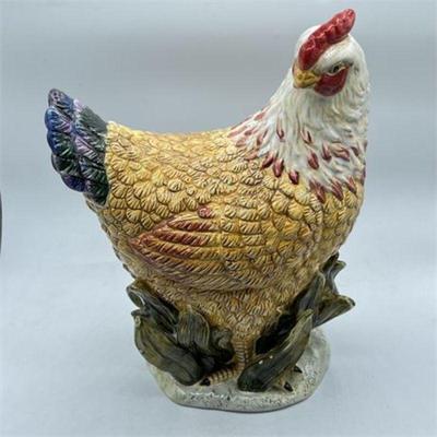 Lot 288K  
Vintage Noble Excellence Hand-Painted Porcelain Chicken Figurine