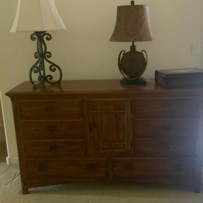 Mission style chest of drawers