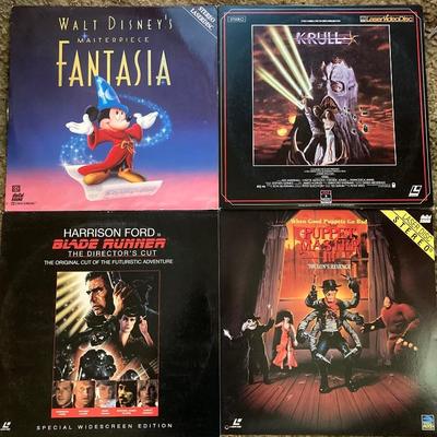 Many collectible laserdiscs