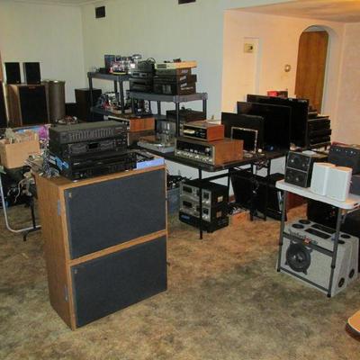 Lots of audio equipment