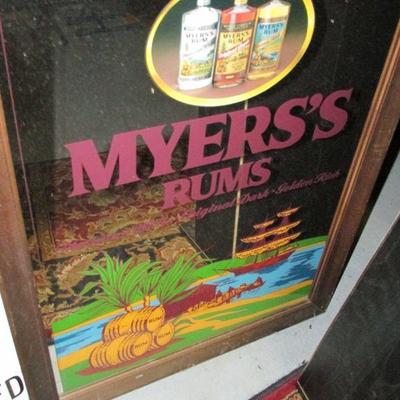 Myers Rum mirror