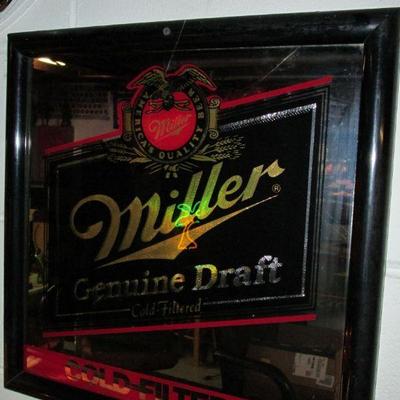 Miller Beer mirror