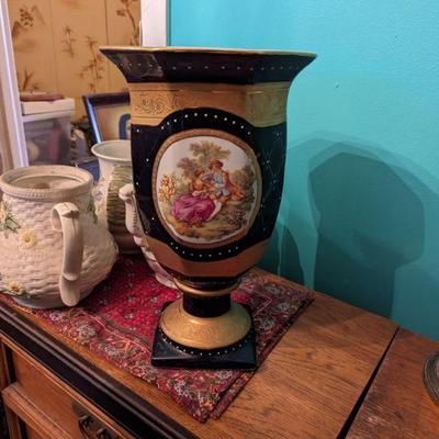 Vintage Limoges Fragonard Urn / Vase