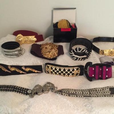 Dozens of high end , vintage belts. 