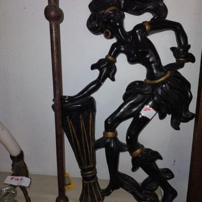 Dancing African Drummer (Wood)