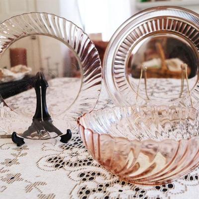 Peach Pink Glassware