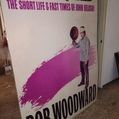 Large poster for Bob Woodward book 'John Belushi'