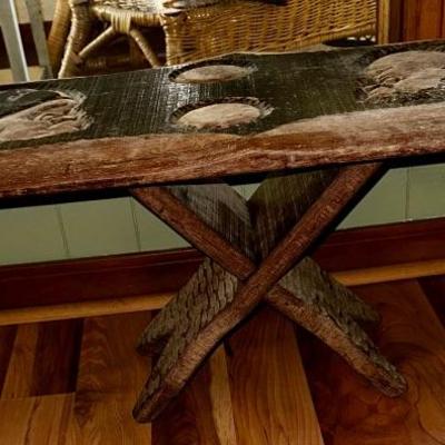 Carved African table