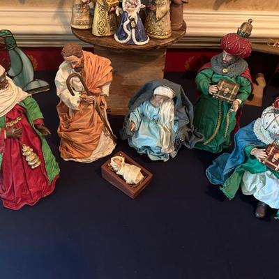Paper mache Nativity