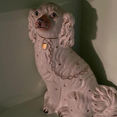 Staffordshire spaniel dog figurine