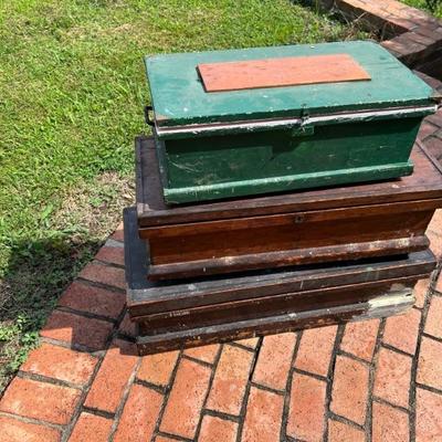 Wooden tool boxes