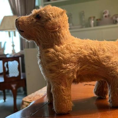 Vintage toy mohair dog