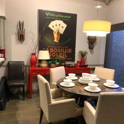 Dining table, 5 chairs