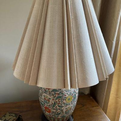 Asian Style Porcelain Lamp $40