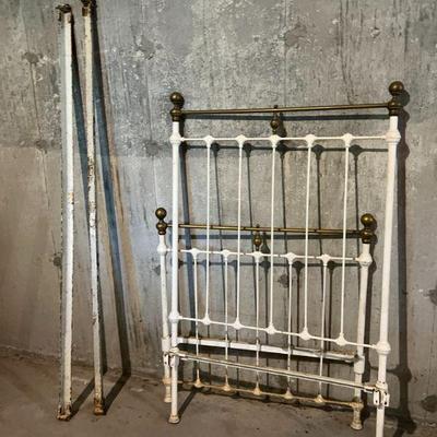 Vintage Brass Bed $150 (Twin or slightly larger "Three Quarters" Size)