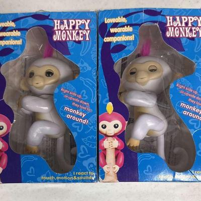 DFT007 - Pair Of Happy Monkey Toys 