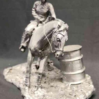 DFT001 - Barrel Racer 'Connie' In Pewter