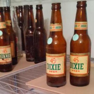 Dixie 45, old beer bottles